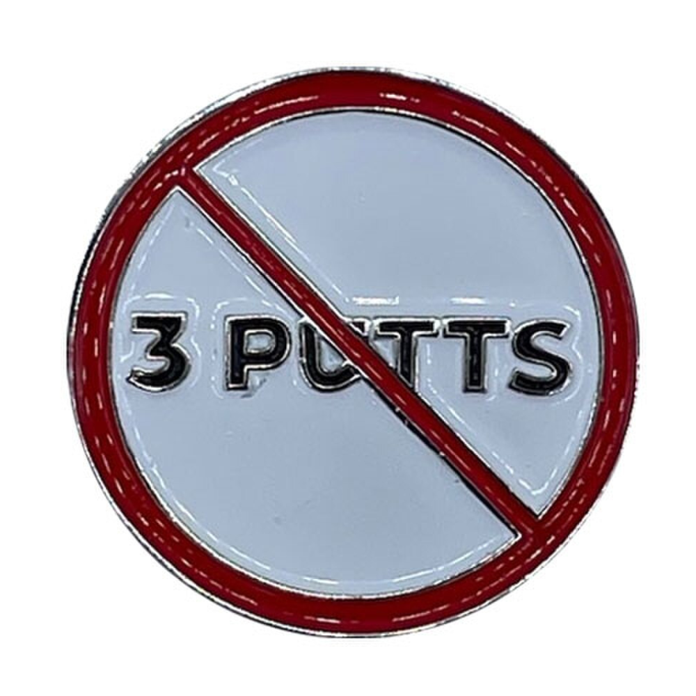 Evergolf "No 3 Putts" Golf Ball Marker
