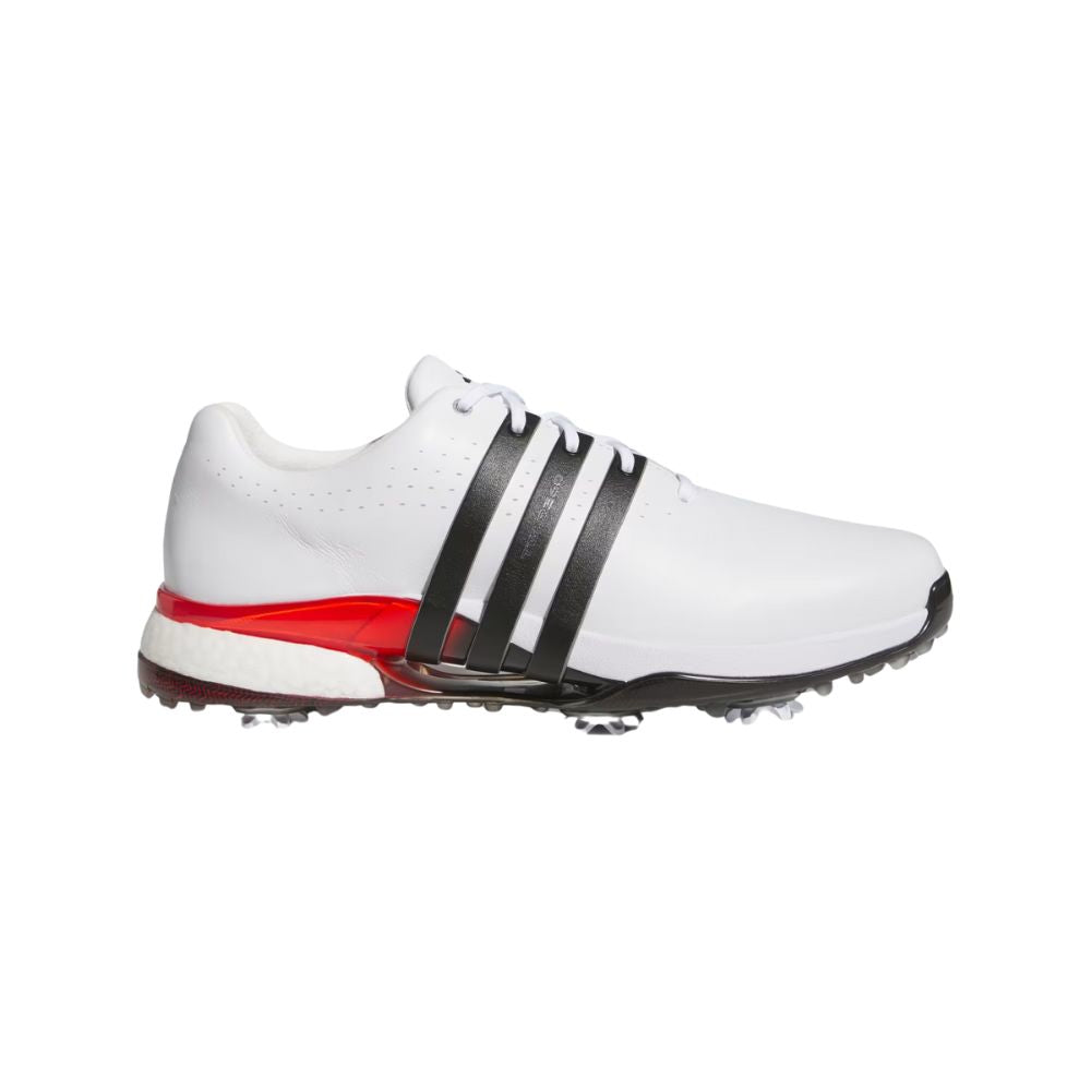 Adidas Men's Tour360 24 Golf Shoes - White/Black/Lucid Red