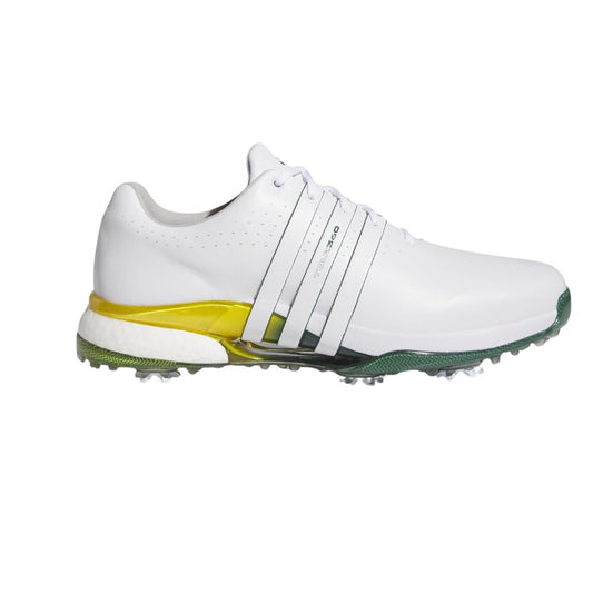 Adidas Men's Tour360 24 Golf Shoes - White/Green/Yellow