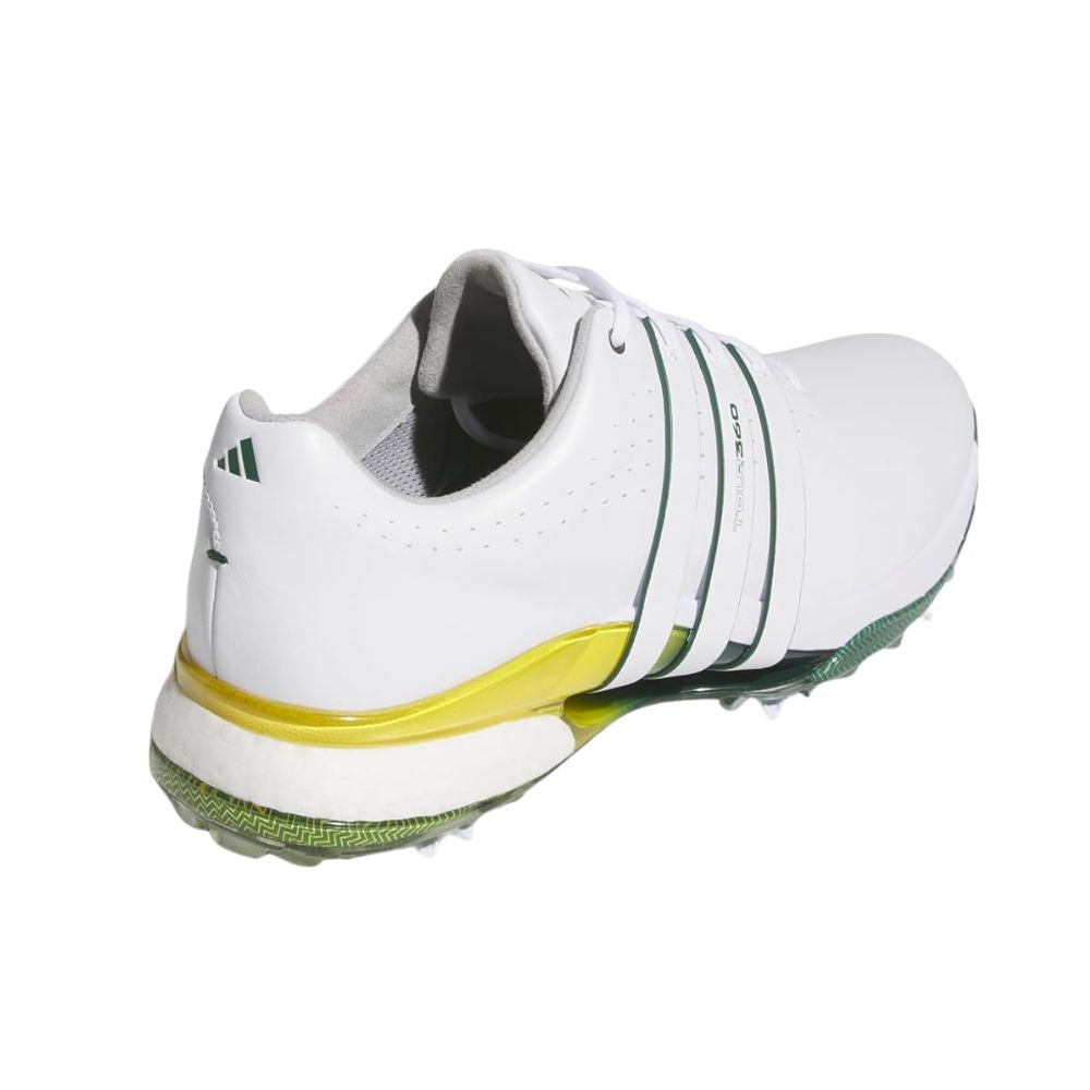 Adidas Men's Tour360 24 Golf Shoes - White/Green/Yellow