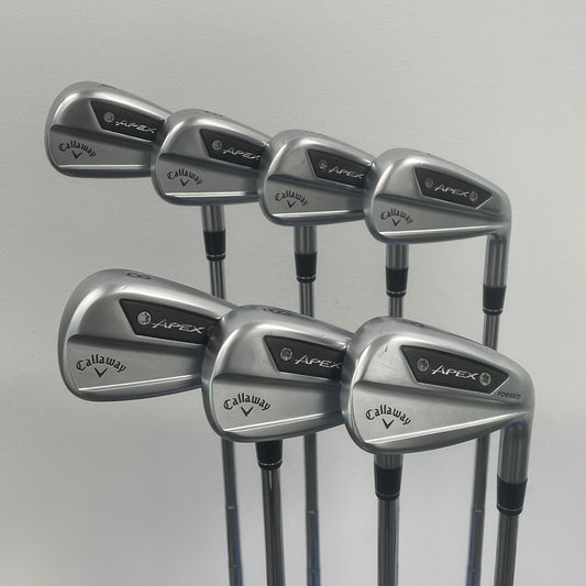 Callaway Apex AI200 Iron Set 4-PW Dynamic Gold Mid 100 Stiff Flex Right Hand - Very Good