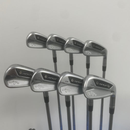 Callaway Apex CB Iron Set 3-PW Dynamic Gold Mid 115 Shaft Stiff Flex Right Hand - Very Good