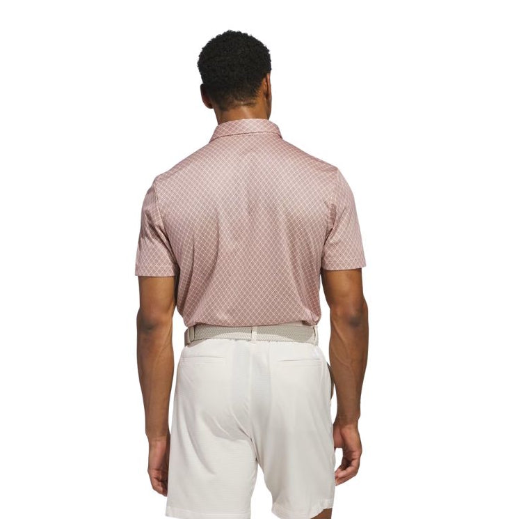 Adidas Men's Allover Print Polo Golf Shirt