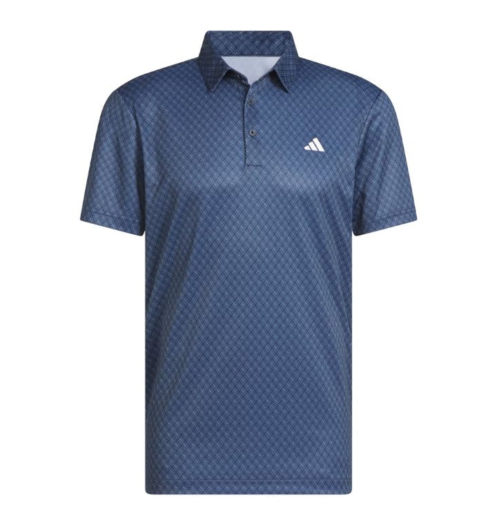 Adidas Men's Allover Print Polo Golf Shirt