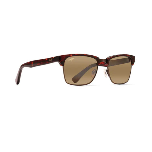 Maui Jim Kawika Polarized Sunglasses Tortoise With Antique Gold Frame HCL Bronze Lens