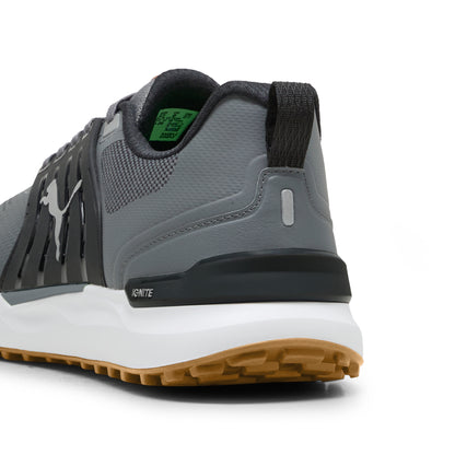 Puma Men's Ignite Elevate 2 Spikeless Golf Shoes - Slate Sky/Puma Black/Green Glare