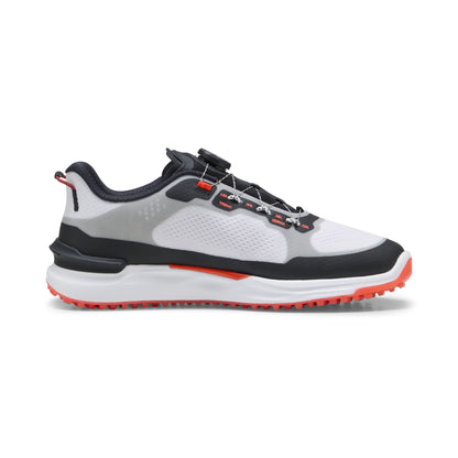 Puma Men's Ignite Elevate 2 Disc Spikeless Golf Shoes - Puma White/Puma Black