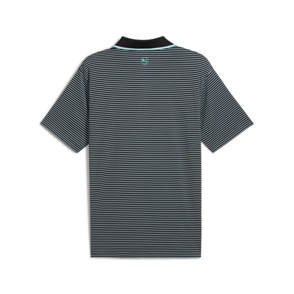 Puma Men's MATTR Elevated Stripe Polo Golf Shirt
