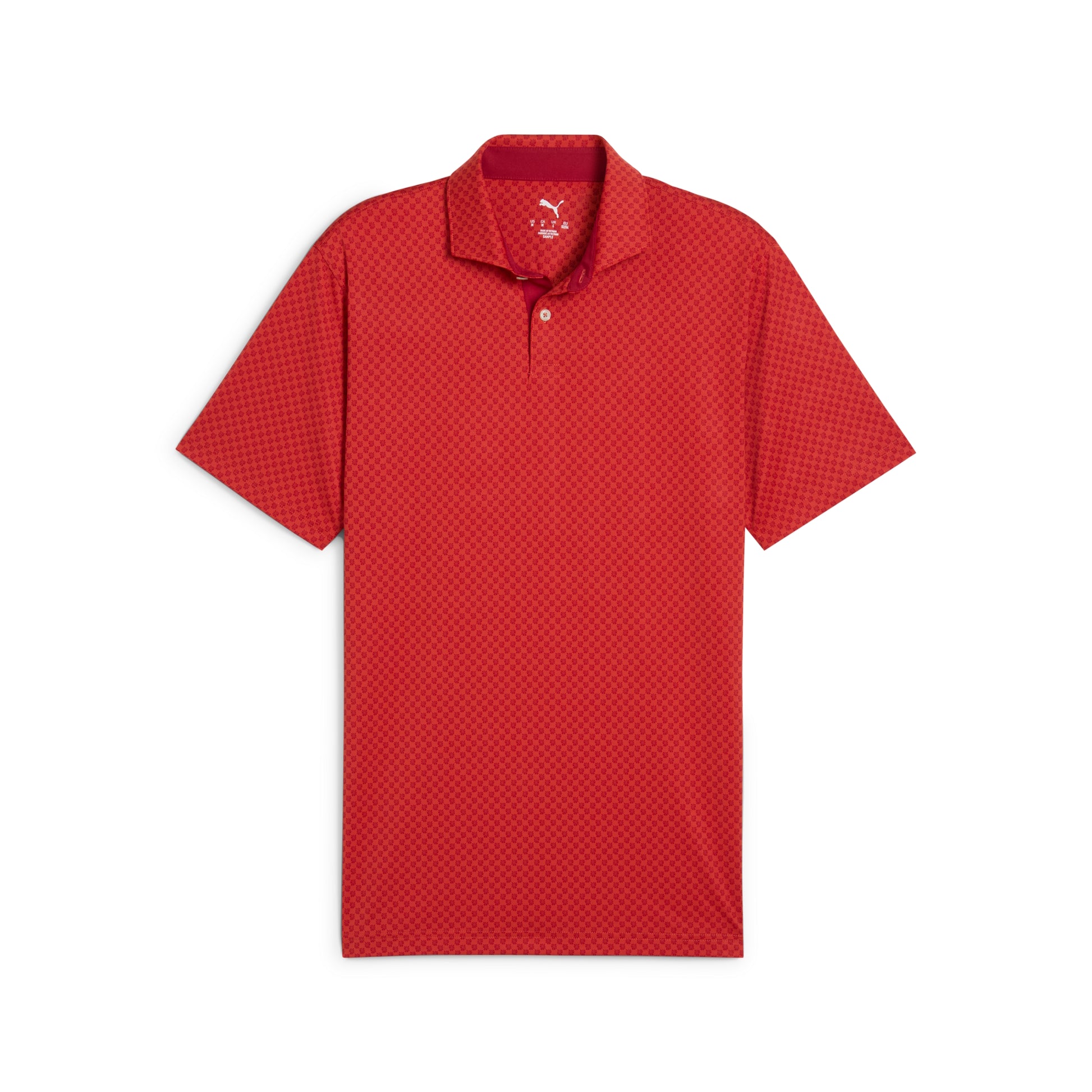 Puma Men's MATTR Micro Floral Polo Golf Shirt
