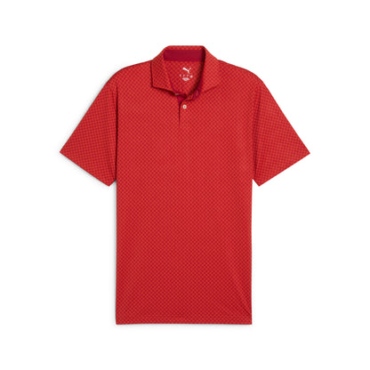 Puma Men's MATTR Micro Floral Polo Golf Shirt
