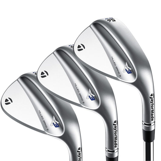 TaylorMade Milled Grind 3 Chrome Wedges 52.09*, 56.12*, 60.10* Steel Right Hand