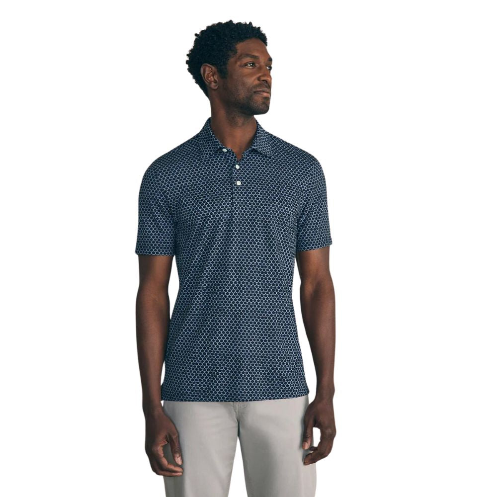 Faherty Men's Movement Short-Sleeve Pique Polo