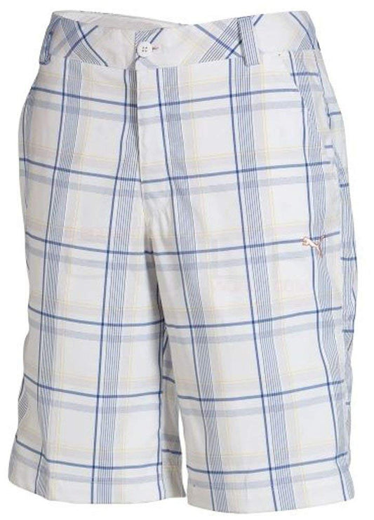 Puma Boys Golf Plaid Tech Short Junior
