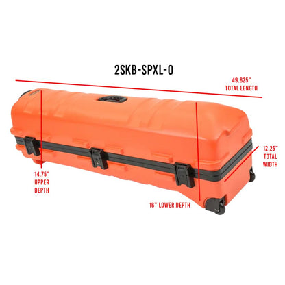 Skb Deluxe ATA Staff Pro XL Golf Travel Case Hard Shell Case - Orange
