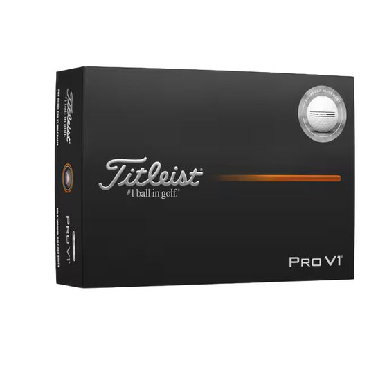2025 Titleist Pro V1 Enhanced Alignment Golf Balls - 1 Dozen