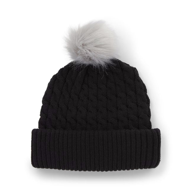 Titleist Cable Knit Pom Pom Beanie
