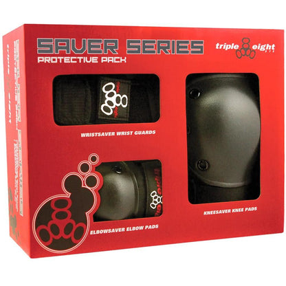 Triple Eight Saver Series Pads - 3 Pack - Juniors - Black