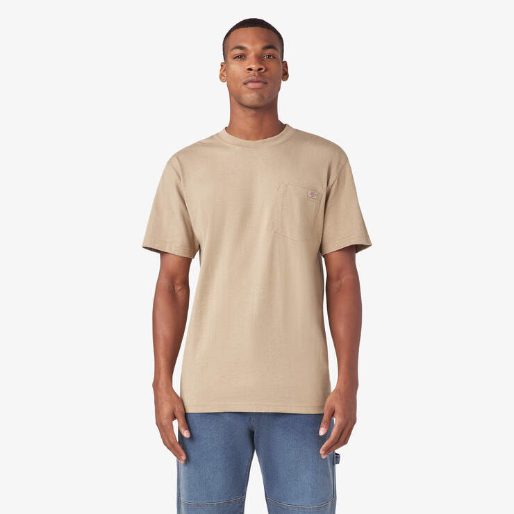 Dickies Men's Heavyweight Heathered Short Sleeve Pocket Tee Relaxed T-Shirt